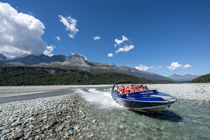 Dart River Jet Boat and Wilderness Experience - Jet boat on the Dart River: fast turns, braided channels, and real river sounds