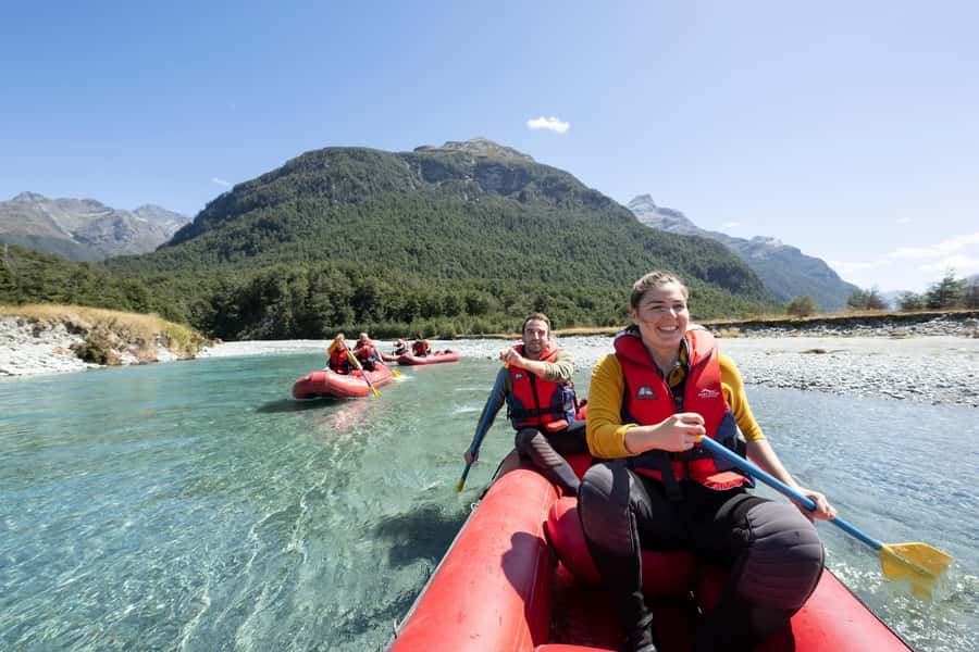 From Queenstown: Dart River Canoe & Jet Boat Day Trip - Gear handoff and safety at the Dart River base