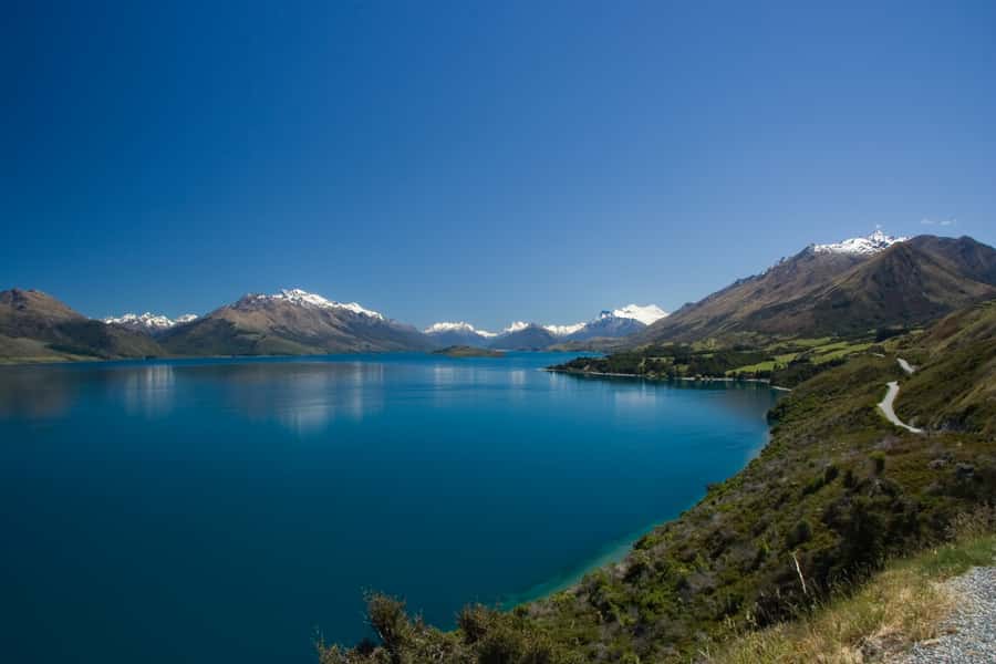From Queenstown: Lord Of The Rings Tour to Glenorchy - The drive that sets the tone: Glenorchy Road and Lake Wakatipu views