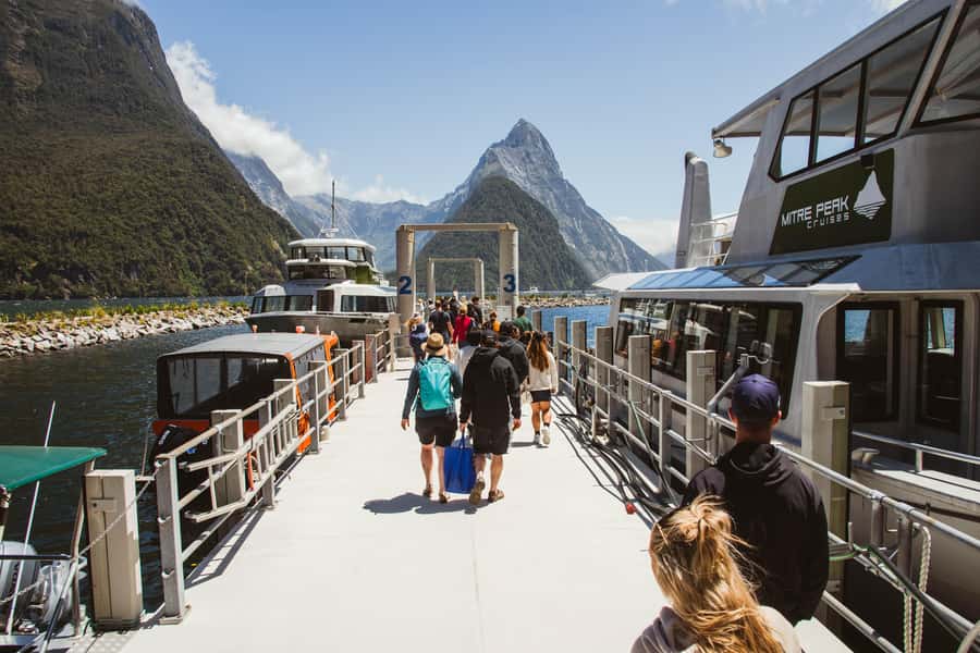 Milford Sound: 2-Hour Small Boat Scenic Cruise - Stops that actually make pictures better: Lady Bowen Falls to Stirling Falls