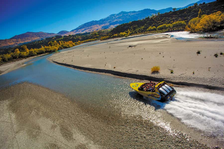 Queenstown: Shotover River and Kawarau River Jet Boat Ride - Lake Wakatipu speed run, where the views still make sense