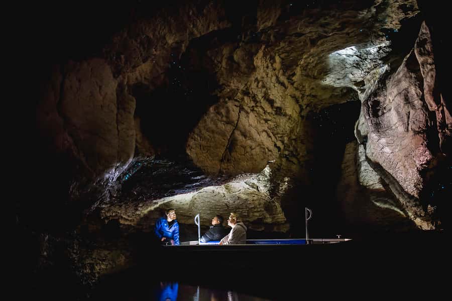 Te Anau: Glowworm Caves Guided Tour - Entering the cave system: limestone, low ceilings, and loud water