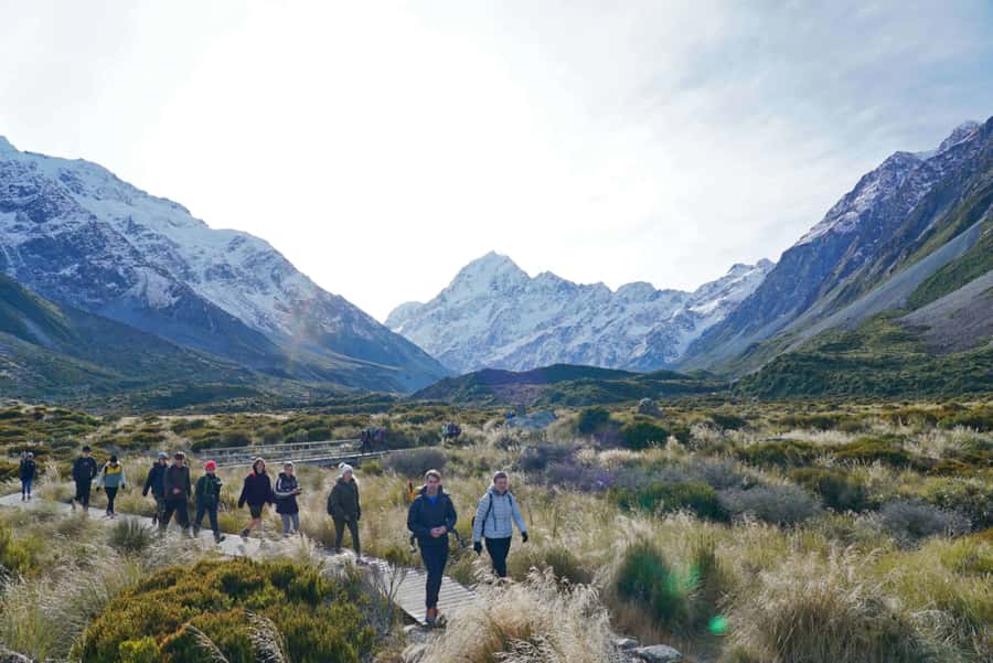 Tekapo Shuttle: Mt Cook Day Tour via Pukaki & Tasman Lake - Four Square Tekapo Pickup and the First Scenic Momentum