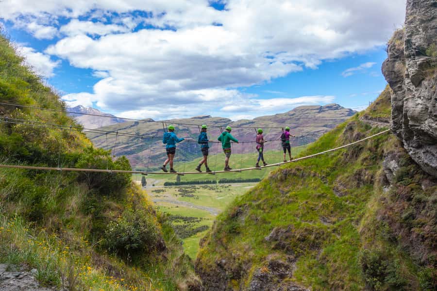 Wanaka: 2-Hour Beginner Waterfall Cable Climb - The Route at a Glance, from Practice to the Waterfall View