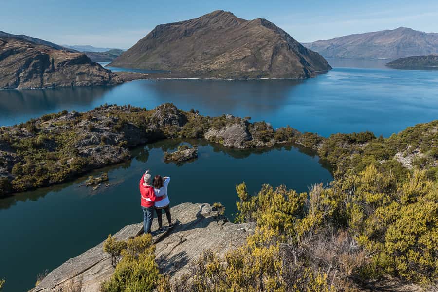 Wanaka Water Taxi Mou Waho Island Tour - The water taxi route from Wānaka Marina, with geology talk on the way